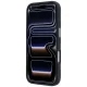 Karl Lagerfeld Grained Mono Resin Logo MagSafe Case for iPhone 17 / 18 Pro Max, Black