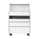 ACTIVESHOP 984 Podiatry Trolley with UV Sterilizer and Sockets, White