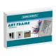 Kruzzel A4 Openable Art Frame for Kids Drawings, White