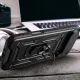 Hybrid Armor Camshield iPhone 17 Air Case with Stand and Camera Cover, Black