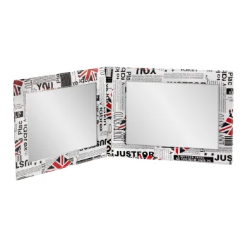Folding Hairdressing Mirror with Handle Q-33 UK Flag