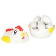Educational Hen Shape Sorter Toy with 12 Matching Eggs