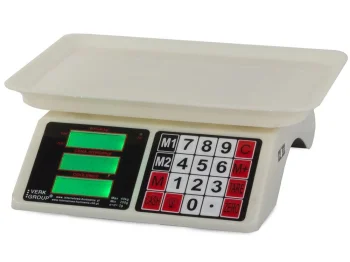 Electronic Commercial Scale 40kg / 2g, White
