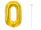 Large Number 0 Foil Balloon 66cm for Birthday Parties, Gold