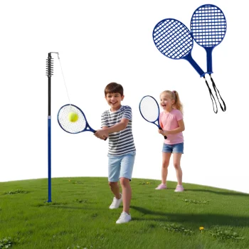 Tether Tennis Speedball Set with 2 Rackets and Adjustable Pole MOVEPRO