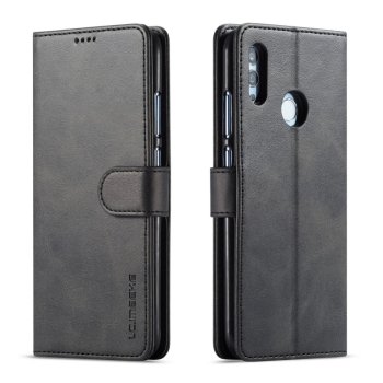 Huawei P Smart 2019 / Honor 10 Lite (POT-LX1) LC.IMEEKE PU Leather Wallet Case Cover, Black