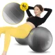 Gimnastikos kamuolys 4FIZJO Peanut Air Ball 45x90 cm, pilkas