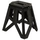 Folding Camping Stool, Portable, 40 cm, Black