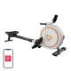DeerRun RW600 Magnetic Rowing Machine, White