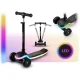 Kids 3-Wheel Balance Scooter with LED Wheels Ricokids Leddi, Black