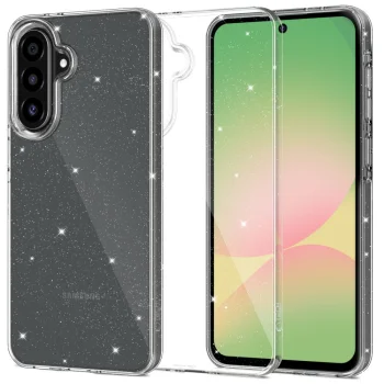 Tech-Protect FlexAir Case for Samsung Galaxy A57 5G, Clear Glitter