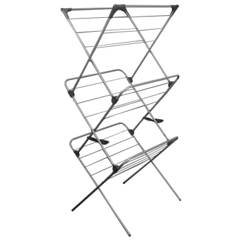 ModernHome JM-3-18G Vertical Laundry Airer, 3 Tiers, 15m Drying Space