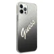 Guess iPhone 12 / 12 Pro Case Glitter Gradient Script, Black