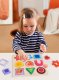 Wooden Shape Sorting Puzzle Educational Montessori Toy for Toddlers