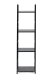 ModernHome Loft Style 4-Tier Bookshelf with Metal Frame, Black