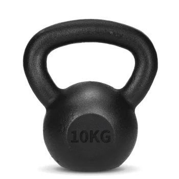 Cast Iron Kettlebell 4FIZJO 10 kg, Black