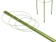 Plant Support Ring 90 cm with 3 Adjustable Rings, Green