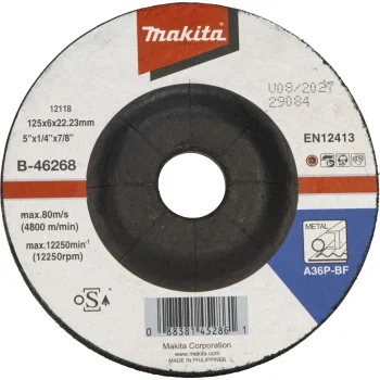 Makita Grinding Disc for Steel, 125 x 6 mm, B-46268