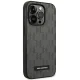 Karl Lagerfeld Saffiano Mono Metal Logo Case for iPhone 14 Pro Max - Gray