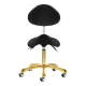 Giovanni 1004 Beauty Salon Stool, Black with Gold Base