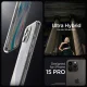 Apple iPhone 15 Pro 6.1\'\' Spigen Ultra Hybrid Case Cover, Crystal Clear