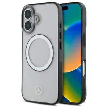 Mercedes iPhone 16 Case Printed Logo MagSafe, Clear