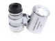 Pocket Microscope / Jeweler\'s Loupe 60x with 2 LED and UV Light