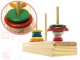 Wooden Educational Puzzle Toy, Tower of Hanoiwith Ring Pyramid