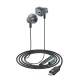 Acefast L1 In-Ear Headphones with Lightning Connector & Mic, 1.2m, Black