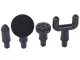 Massage Gun with 4 Attachments, 30W, Grey