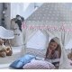 Детская Игровая Палатка Kruzzel 23476, Серо-Розовая | Children Play Tent