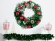 Christmas Decorative Wreath for Doors and Walls, 35 cm