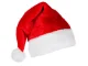 Fluffy Plush Santa Hat with Pom Pom, Red