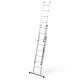 ModernHome 3x7 Multi-Purpose Aluminum Ladder Folding A-Frame 330 lbs Capacity