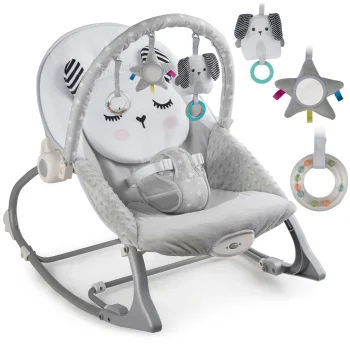 Nukido 705100 Baby Bouncer with Vibration, Grey