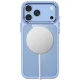 Tech-Protect Magmat MagSafe CC Case for iPhone 17 Pro Max / 18 Pro Max, Light Blue Clear