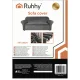Ruhhy Dark Grey Velour Sofa Cover 190-230 cm