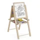 Ricokids 780300 Foldable Magnetic and Chalk Board for Kids