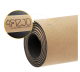 4Fizjo 1188 Non-Slip Cork Yoga Mat, 4 mm, Brown/Black