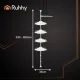 Ruhhy Telescopic Corner Shower Shelf, White