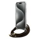 Guess iPhone 15 Pro Case Crossbody Cord 4G Print, Brown