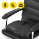 4FIZJO Orthopedic Seat Cushion 35 x 45 x 7 cm, Black