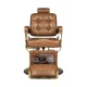 Gabbiano Boss \"Old Leather\" Barber Chair, Light Brown