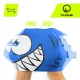TSUNAMI Shark Kids Silicone Swimming Cap, Blue
