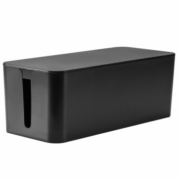 Cable and Power Strip Organizer Box, Black