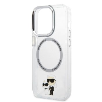 Apple iPhone 14 Plus 6.7" Karl Lagerfeld Iconic Karl&Choupette Magsafe Case Cover (KLHMP14MHNKCIT), Transparent