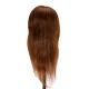 Gabbiano WZ1 Hairdressing Training Head Natural Hair 30 cm Brown 4H