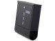 Wall-Mounted Mailbox with Newspaper Holder, Stainless Steel, Black