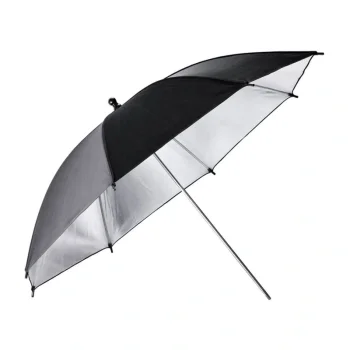 Godox UB-002-33 Reflective Photography Umbrella, 84 cm, Black/Silver