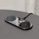 Baseus Digital LED Display dual wireless charger with digital display 20W black (WXSX010101)